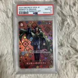 One Piece Monkey D Dragon OP07-015 PSA10 SR Special Card Rare Emperor Set - Image 1