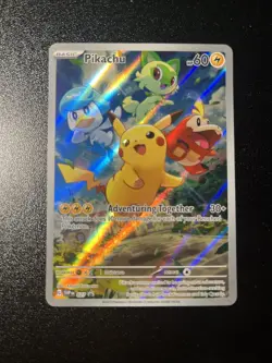 Pokemon Pikachu SVP 027 Scarlet & Violet Paldea Evolved ETB Promo - Image 1