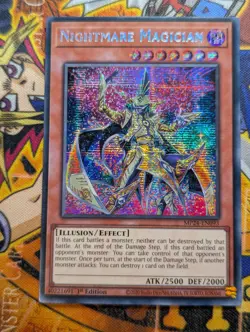 YUGIOH MP24-EN093 Nightmare Magician Prismatic Secret Rare 1st Edition NM - Image 1