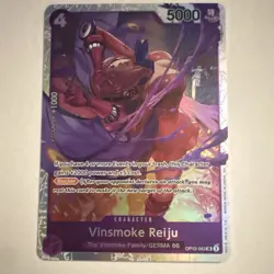 Bandai Vinsmoke Reiju OP12-063 5000 Power One Piece Card Game Character Card - Image 1