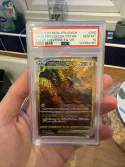 2022 ULTRA RARE #260 FULL ART/ORIGIN FORME DIALGA VSTAR PSA 10 - Image 1