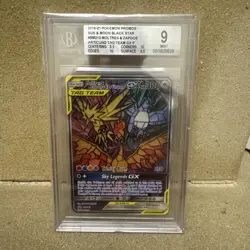 BGS 9 - Moltres & Zapdos & Articuno GX Alt Art - Hidden Fates - SM210 - Rare TCG - Image 1
