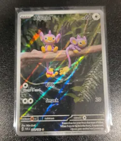 Aipom 211/182 Illustration Rare Paradox Rift Pokemon Card NM/Mint Condition - Image 1