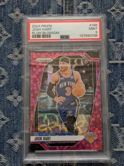 PSA 9 2024-25 Panini Prizm Josh Hart Plum Blossom 2/8 Pop 1 NONE higher RARE - Image 1