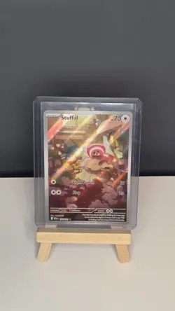 Pokemon TCG Mega Evolution Stufful Illustration Rare 154/132 NM Card - Image 1