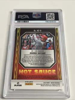2022 Panini Mosaic Hot Sauce Shohei Ohtani Green Mosaic Prizm PSA 10 Gem Mint - Image 2