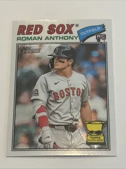 2026 Topps Heritage Roman Anthony RC White Chrome * All Star Rookie Cup* Red Sox - Image 1