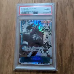 One Piece Sogeking OP03-122 PSA10 Manga Parallel SEC Mighty Enemies Card - Image 1