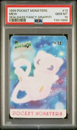 PSA 10 - Mew #13 Sealdass Fancy Graffiti 1999 Pocket Monsters - Pokemon - Image 1