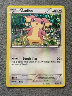Audino 12/12 McDonald’s Holo 2011 Pokemon Card NM - Image 1