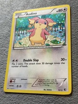 Audino 12/12 McDonald’s Holo 2011 Pokemon Card NM - Image 2