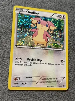 Audino 12/12 McDonald’s Holo 2011 Pokemon Card NM - Image 3