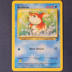 Goldeen 76/130 - Base Set 2 - Common Vintage WOTC Pokemon Card - NM - Image 1
