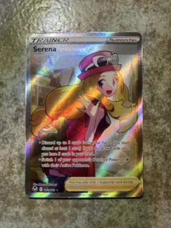 3 holo TCG Pokemon cards including Cleffa, Serena, and Pikachu. - Image 4