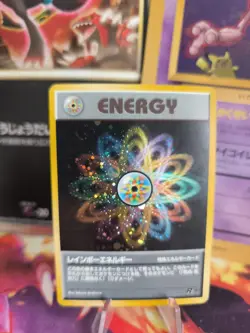 Pokemon Karte Card Rainbow Regenbogen Energy Team Rocket Holo japan NM- Swirl - Image 1