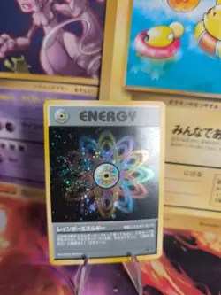 Pokemon Karte Card Rainbow Energy Team Rocket Gang Holo japanese NM- 2x Swirl - Image 1