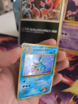 Pokemon Karte Card misty's Seadra Seemon Gym Heroes Holo Wotc japanese NM Swirl - Image 2