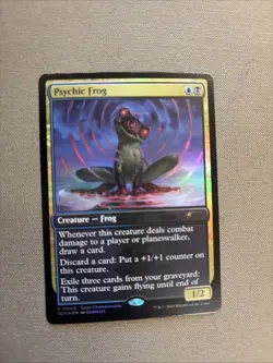 MTG: Secrets Of Strixhaven PSYCHIC FROG FOIL STORE CHAMPIONSHIP PROMO - Image 1