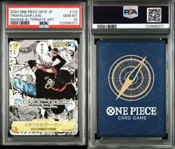 One Piece Trafalgar Law OP10 PSA10 Manga Parallel Royal Bloodline Rare Card - Image 1