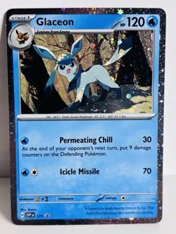 Pokemon TCG Cards Glaceon SVP171 Black Star Promo Holo - Image 1
