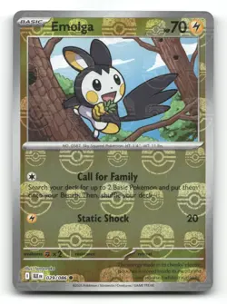Emolga (Master Ball Pattern) 029/086- SV: Black Bolt - Pokemon Card NM/M - Image 1