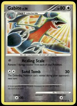 Gabite 59/147 Supreme Victors Reverse Holo Uncommon MP Pokemon 2009 - Image 1