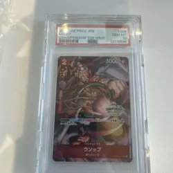 One Piece Usopp PSA10 Championship 2022 Top 32 Promo Card SEC Rare - Image 1