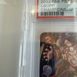 One Piece Usopp PSA10 Championship 2022 Top 32 Promo Card SEC Rare - Image 2