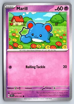 MARILL 073/191 COMMON SURGING SPARKS POKEMON NM - Image 1