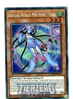 Yugioh Virtual World Mai-Hime - Lulu MP21-EN173 Secret Rare 1st Edition - Image 1