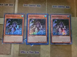 YUGIOH 3X DOOM KRAKEN LED9-EN018 SUPER 1ST ED NM - Image 1