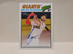 Bryce Eldridge 2026 Topps Heritage RC Rookie Real One Auto Autograph #ROA-BE - Image 1