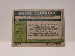 Bryce Eldridge 2026 Topps Heritage RC Rookie Real One Auto Autograph #ROA-BE - Image 2