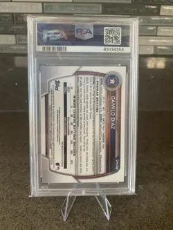 2023 Bowman Chrome Camilo Diaz Prospect Auto Refractor 1st /499 PSA 10 DNA 10 RC - Image 2