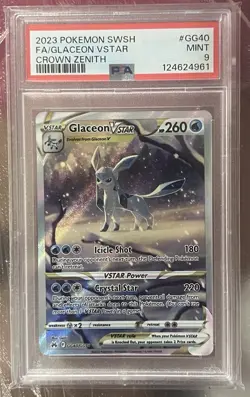 Glaceon Vstar GG40/GG70 Sword Shield Crown Zenith Pokemon PSA 9 - Image 1
