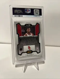 2024 Panini Prizm Draft Picks Bronny James JR Red Ice Psa 9 - Image 3