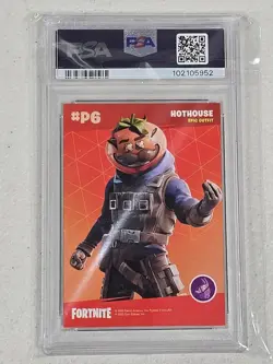 2020 Panini Fortnite Series 2 Hothouse #P6 Cracked Ice Promo PSA 10 Gem Mint - Image 2