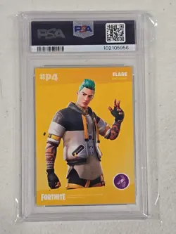 2020 Panini Fortnite Series 2 Flare #P4 Cracked Ice Promo PSA 10 Gem Mint - Image 2