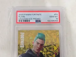2020 Panini Fortnite Series 2 Flare #P4 Cracked Ice Promo PSA 10 Gem Mint - Image 4