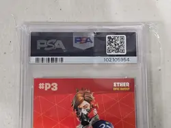 2020 Panini Fortnite Series 2 Ether #P3 Cracked Ice Promo PSA 10 Gem Mint - Image 3