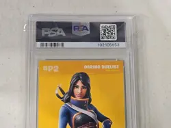 2020 Panini Fortnite Series 2 Daring Dualist #P2 Cracked Ice Promo PSA 10 Gem MT - Image 3