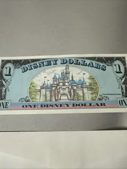 1990 Series $1 ONE DOLLAR MICKEY MOUSE Walt Disney World A- A & Envelope - Image 4