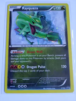 Pokemon TCG Rayquaza XY64 Black Star Promo Holo LP - Image 1