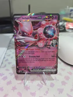 Pokemon TCG Team Rockets Mewtwo EX Double Rare Card 081/182 Destined Rivals - Image 1