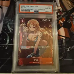 One Piece Nami PSA10 Promo Card Standard Battle Winner Limited Rare - Image 1