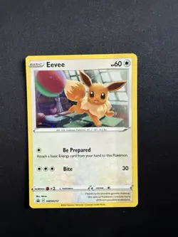 Pokemon TCG Eevee SWSH212 Black Star Promo Holo - Image 1