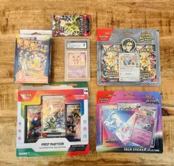 🔥Pokemon TCG Sealed Packs Mixed Lot!! You Will Get Exact Items On The Picture ! - Image 1