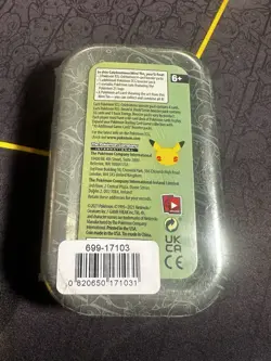 Pokemon TCG Celebrations Mini Tin KALOS STARTERS Factory Sealed New - Image 2