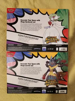 x2 Pokemon Mega Evolution Ascended Heroes TCG Premium Poster Collection Box Set - Image 2