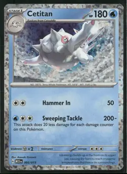 Cetitan 005/015 holo Promo McDonald's Collection 2023 Pokemon Holo Near Mint - Image 1